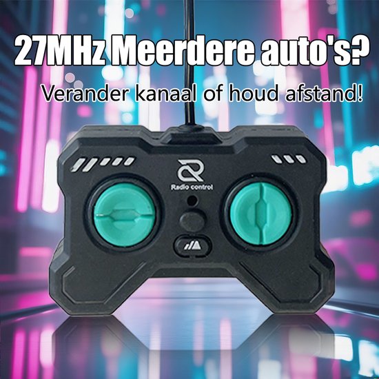 RC Racing Auto - Speelgoed Auto met 3D LED-Verlichting - 1:20 Simulatie - Draadloze Afstandsbediening - Hoge Snelheid - Binnen & Buiten Gebruik - Voor Kinderen - Groen