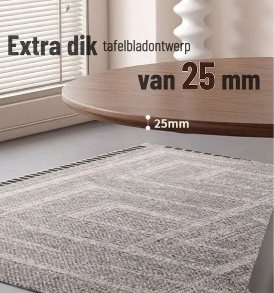 Ronde Eettafel 150 cm - Ronde eettafel 6-8 personen - Massief Hout & Carbonstaal - Retro Design - Industrieel en Modern Interieur - Robuust Zwart Onderstel - Duurzaam & Praktisch - Grote Eetkamertafel Hout - Ronde Keukentafel