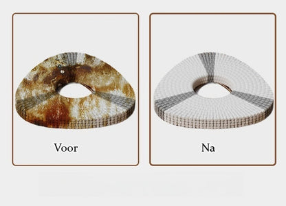 Roterend Mopsysteem met Voetpedaal - Dweil - Mopset - Schoon & Vuil Water Scheiding - Dweilset met Emmer & 2 Microvezel Doeken - 180° Inklapbare Vloerwisser - RVS Steel - Voor Alle Vloeren - Turbo Wringmechanisme - Ideaal tegen Huisdierharen & Stof