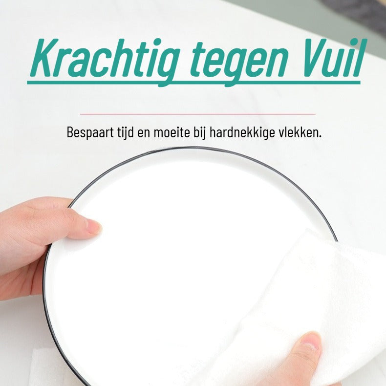Herbruikbare bamboe keukenrol - 40 herbruikbare vaatdoekjes - Wasbaar keukenpapier - Natuurlijk - Biologisch afbreekbaar - Ultra-absorberend & vetvrij - 28 x 28 cm - Pluisvrij & krasvrij - Multifunctionele wonderdoekjes voor ramen, auto & interieur
