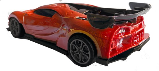 RC Racing Auto - Speelgoed Auto met 3D LED-Verlichting - 1:20 Simulatie - Draadloze Afstandsbediening - Hoge Snelheid - Binnen & Buiten Gebruik - Voor Kinderen - Rood