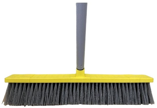 Heavy Duty clean bezem - 134*45cm Brede bezem - Harde Haren voor Tuin, Terras & Oprit - Professionele Buiten bezem - Robuuste Tuinveger voor Zwaar Werk - Ideaal voor Bladeren, Zand, Modder & Sneeuw