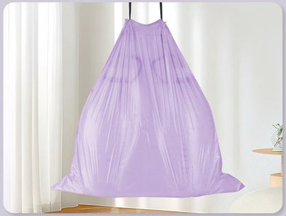 Paarse Vuilniszakken met Trekkoord - 45 Liter 50 Stuks - 65 x 60 cm - Extra Dikke Sterk HDPE Afvalzakken - Scheurvast & Lekvrij - Luxe Design - Voor Keuken & Kantoor - Ondoorzichtig & Discreet - Ideaal voor Restafval en Plastic