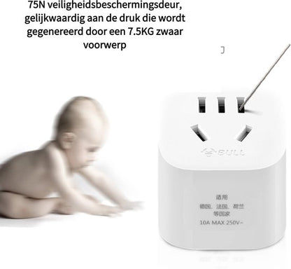 Stekkeradapter voor Opladers - Compacte Reisdapter - Geschikt Europese Stopcontacten - Universeel Gebruik - Hittebestendig en Veilig
