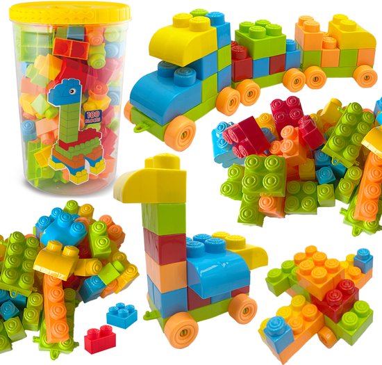 Plastic Montessori Toys - Construction Toys - 100 pcs 