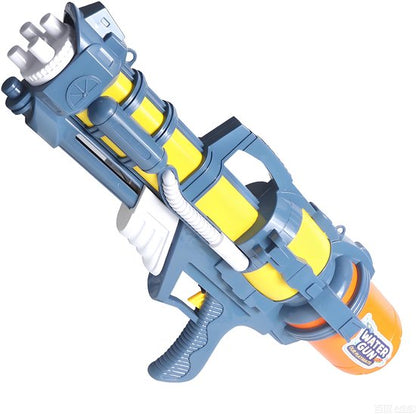 Waterpistool 62cm XL - 1300ml Grote Tank & 7m Schietbereik - Water Pistool- Watergeweer - Super Soaker - Duurzaam Waterspeelgoed voor Strand & Tuin - Buitenspeelgoed voor Kinderen & Volwassenen - 62*26*14cm - Blauw, Geel