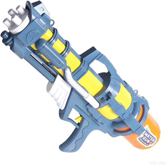 Waterpistool 62cm XL - 1300ml Grote Tank & 7m Schietbereik - Water Pistool- Watergeweer - Super Soaker - Duurzaam Waterspeelgoed voor Strand & Tuin - Buitenspeelgoed voor Kinderen & Volwassenen - 62*26*14cm - Blauw, Geel