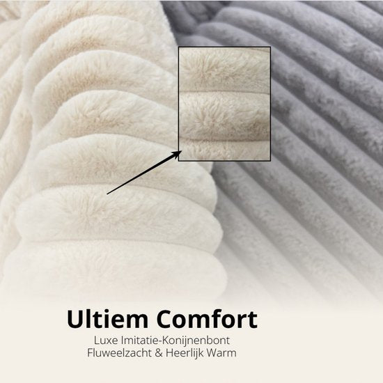 Donut Hondenmand 100 cm - Ronde huisdier nesten - Fluffy Hondenkussen - wasbaar - Anti-slip Mat Onderkant - voor grote honden - Anti Stress & Kalmerende Werking - Hondenmand rond - Comfortabele Slaapmand - Luxe Dierenbenodigdheden - Dog Bed - grijs