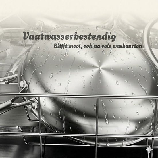 RVS Koekenpan Ø 26 cm - PFAS & PTFE vrij - RVS Honingraat Anti-Aanbakpan (Hybrid) – Krasbestendig & Slijtvast – Geschikt voor Inductie, Gas & Oven – Met RVS Handgreep – Hoge Rand (6 cm) – Roestvrij Stalen Bakpan –Vaatwasserbestendig