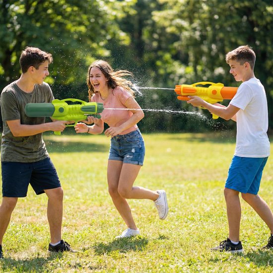 Waterpistool 51cm XL - 7m Bereik - 1100ml - Water Pistool- Watergeweer - Super Soaker - Waterspeelgoed - Buitenspeelgoed voor Kinderen & Volwassenen - 51×22×10cm - Geel