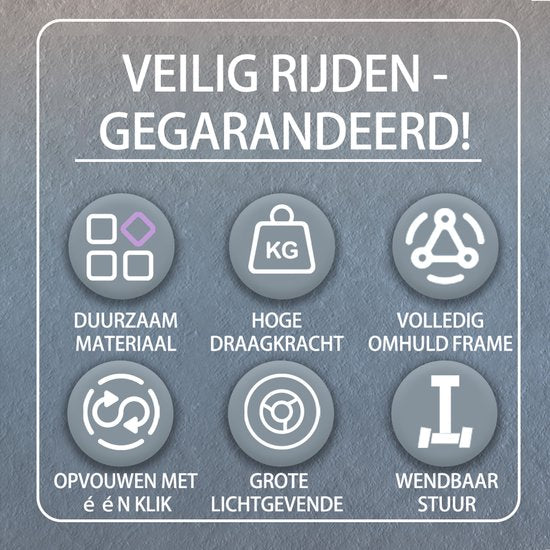 Kinderstep - 3 Lichtgevende LED Wielen - Hoogte Verstelbaar - Jongens/Meisjes - 4 Hoogtes (60-75cm) - Step Eénknops Opvouwbaar - Geschikt voor 2-9 Jaar - Rood
