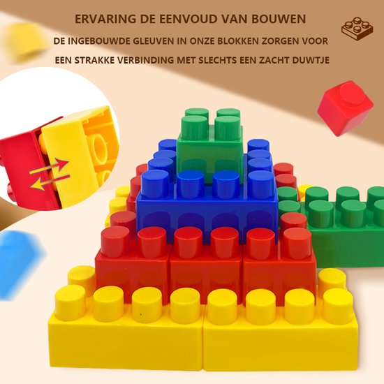 Montessori Construction Toys – 150-Piece Building Set – Plastic Building Blocks – Educational & Creative Toys – For Children 