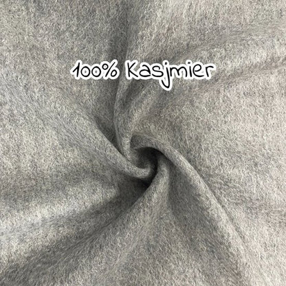 100% Cashmere Sjaal Dames - Zachte Kasjmier Wintersjaal in Chique Geschenkverpakking - Premium Kwaliteit met Waterrimpel Glans - Warm & Stijlvol - Verjaardag Cadeau voor Vrouwen - Heidegrijs