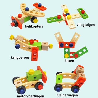 Wooden Tool Box Toy - Educational & Durable for Ages 3+ 