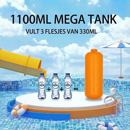 Waterpistool 51cm XL - 7m Bereik - 1100ml - Water Pistool- Watergeweer - Super Soaker - Waterspeelgoed - Buitenspeelgoed voor Kinderen & Volwassenen - 51×22×10cm - Geel