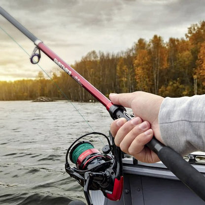 Ghosthorn Telescoop Vishengel Set – Draagbare Visuitrusting voor Beginners en Gevorderden – Samenklapbare Hengel met Molen, Lijn en Aas – Ideaal voor Zoet- en Zoutwater Vissen – Rood - 2.1M 7FT