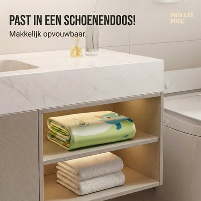 Premium Opblaasbaar Kinderzwembad - 180 x 130 x 56 cm - 3-Laags Verdikt Familiezwembad - Veilig PVC Babybad met Afvoergat - Zomer Waterplezier - Zwembad speelgoed - Buitenspeelgoed inclusief Reparatiesetje