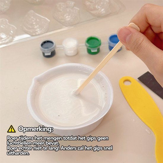 Craft Kit Magnet Making & Plaster Casting - DIY Creative Toy Set - Food Theme with Hamburgers, Donuts & Fries - Includes Paint & Shapes - Crafts for Kids - Fridge Magnets - Playset - Birthday Gift for Boys & Girls 