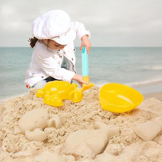 Zandspeelset 12-delige - Waterspeelset voor Kinderen – Compleet Pakket met Emmer, Gieter, Watermolen, Zandvormpjes en Schep voor Strand- en Tuinplezier - Zandbakken - Buitenspeelgoed - Speelgoed - Stevig Materiaal
