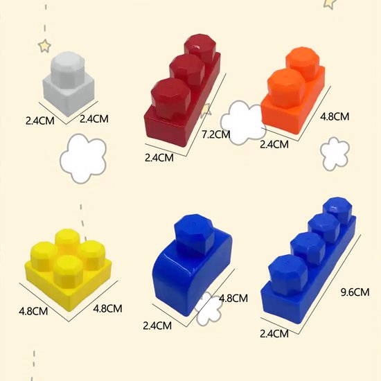 Building Sets Plastic - Montessori Toys - Construction Toys - 114 pcs 