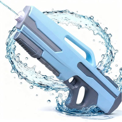 54cm Super Waterpistool - 1200ml Grote Tank, 8m Schietbereik - Waterpistool - Watergeweer - Super Soaker - Duurzaam Waterspeelgoed, Geschikt voor Strand en Tuin - Buitenspeelgoed voor Kinderen en Volwassenen - 54x22x7cm - Blauw, Grijs