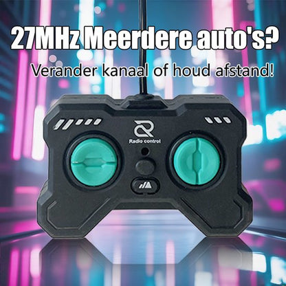 RC Racing Auto - Speelgoed Auto met 3D LED-Verlichting - 1:20 Simulatie - Draadloze Afstandsbediening - Hoge Snelheid - Binnen & Buiten Gebruik - Voor Kinderen - Rood