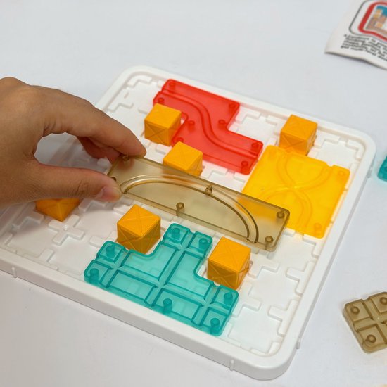 Reisspelletjes Kinderen - Educatief Logisch Denkspel voor Kinderen - Tetris Puzzel & Breinbreker - STEM Speelgoed voor Ruimtelijk Inzicht - Inclusief 14 Blokken & 6 Kubussen - Vakantie Vliegtuig / Auto - IQ Game voor 3, 4, 5, 6, 7, 8, 9+