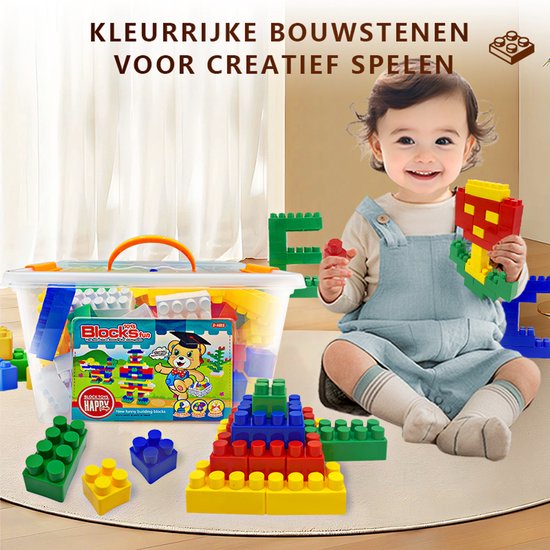 Montessori Construction Toys – 150-Piece Building Set – Plastic Building Blocks – Educational & Creative Toys – For Children 