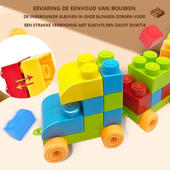 Plastic Montessori Toys - Construction Toys - 100 pcs 