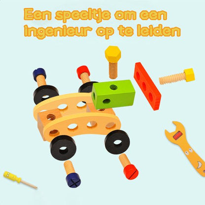 Wooden Tool Box Toy - Educational & Durable for Ages 3+ 