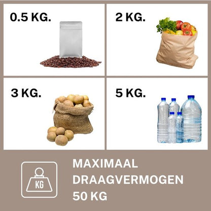 Houten Wandkapstok met 7xDubbele Haak, Wandgarderobe 70 cm Walnoot Massief Hout- Schroefvrije Montage, 25kg Draagvermogen, Aluminium Antiroest (Montagekit) - voor Badkamer/Deur/Garderobe