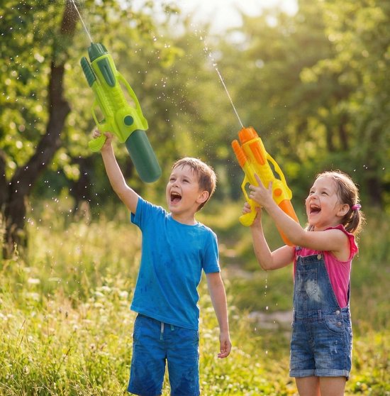 Waterpistool 51cm XL - 1100ml Grote Tank & 7m Schietbereik - Water Pistool- Watergeweer - Super Soaker - Duurzaam Waterspeelgoed voor Strand & Tuin - Buitenspeelgoed voor Kinderen & Volwassenen - 51×22×10cm - Groen