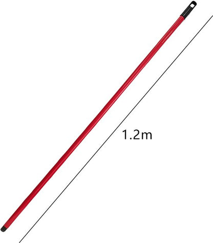 Clean bezem met Lange Steel - 134x32 cm - Professionele Kamerbezem voor Parket, Laminaat & PVC - Anti-Statische Vloerveger - Verwijdert Dierenharen & Stof - Ergonomische Huisbezem - Krasvrije Vloerborstel voor Woonkamer & Keuken - Blauw
