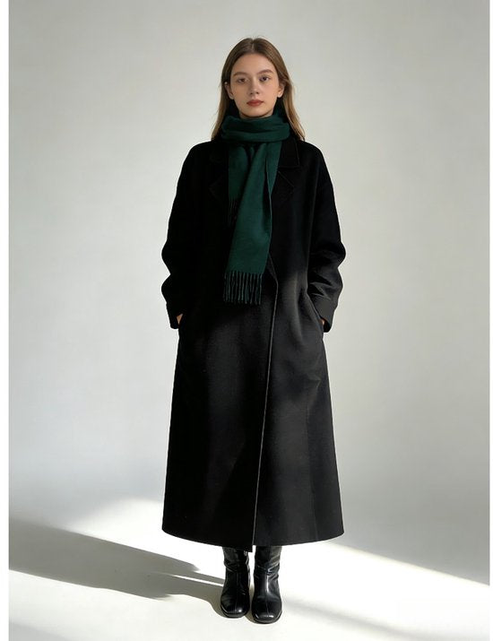 100% Cashmere Sjaal Dames - Zachte Kasjmier Wintersjaal in Chique Geschenkverpakking - Premium Kwaliteit met Waterrimpel Glans - Warm & Stijlvol - Verjaardag Cadeau voor Vrouwen - Donkergroen