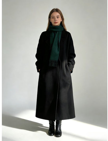 100% Cashmere Sjaal Dames - Zachte Kasjmier Wintersjaal in Chique Geschenkverpakking - Premium Kwaliteit met Waterrimpel Glans - Warm & Stijlvol - Verjaardag Cadeau voor Vrouwen - Donkergroen
