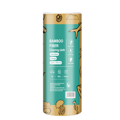 Herbruikbare bamboe keukenrol - 40 herbruikbare vaatdoekjes - Wasbaar keukenpapier - Natuurlijk - Biologisch afbreekbaar - Ultra-absorberend & vetvrij - 28 x 28 cm - Pluisvrij & krasvrij - Multifunctionele wonderdoekjes voor ramen, auto & interieur